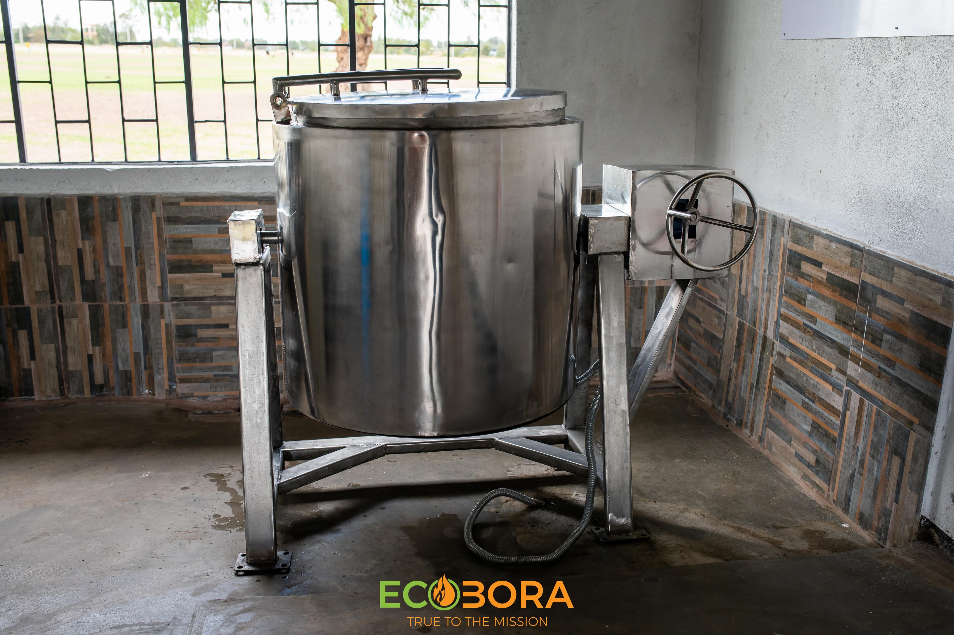 Kitchen team with their new stoves, Tanzania